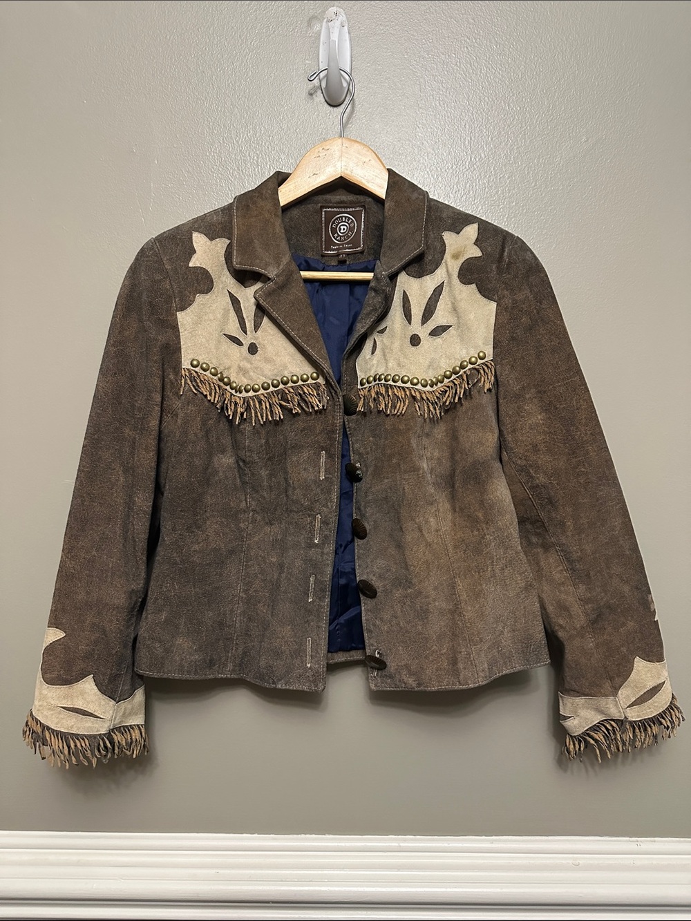 Vintage Double D Ranch suede leather jacket Sz XS
